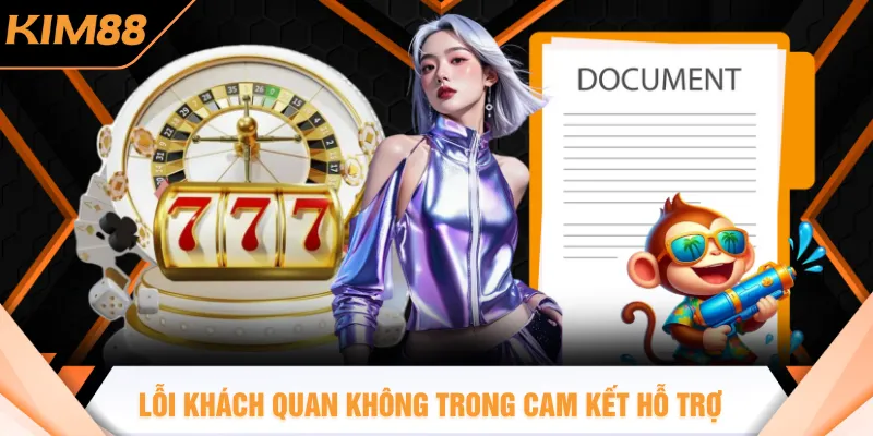 Một số lỗi khách quan không nằm trong cam kết hỗ trợ